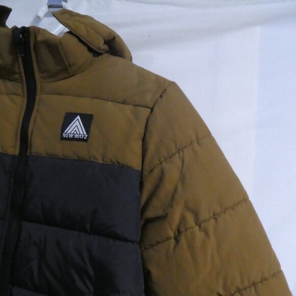 H&M NEW WAYZ | 11-12 years US 14 | Black and Brown Hooded Puffer Jacket - Picture 6 of 16
